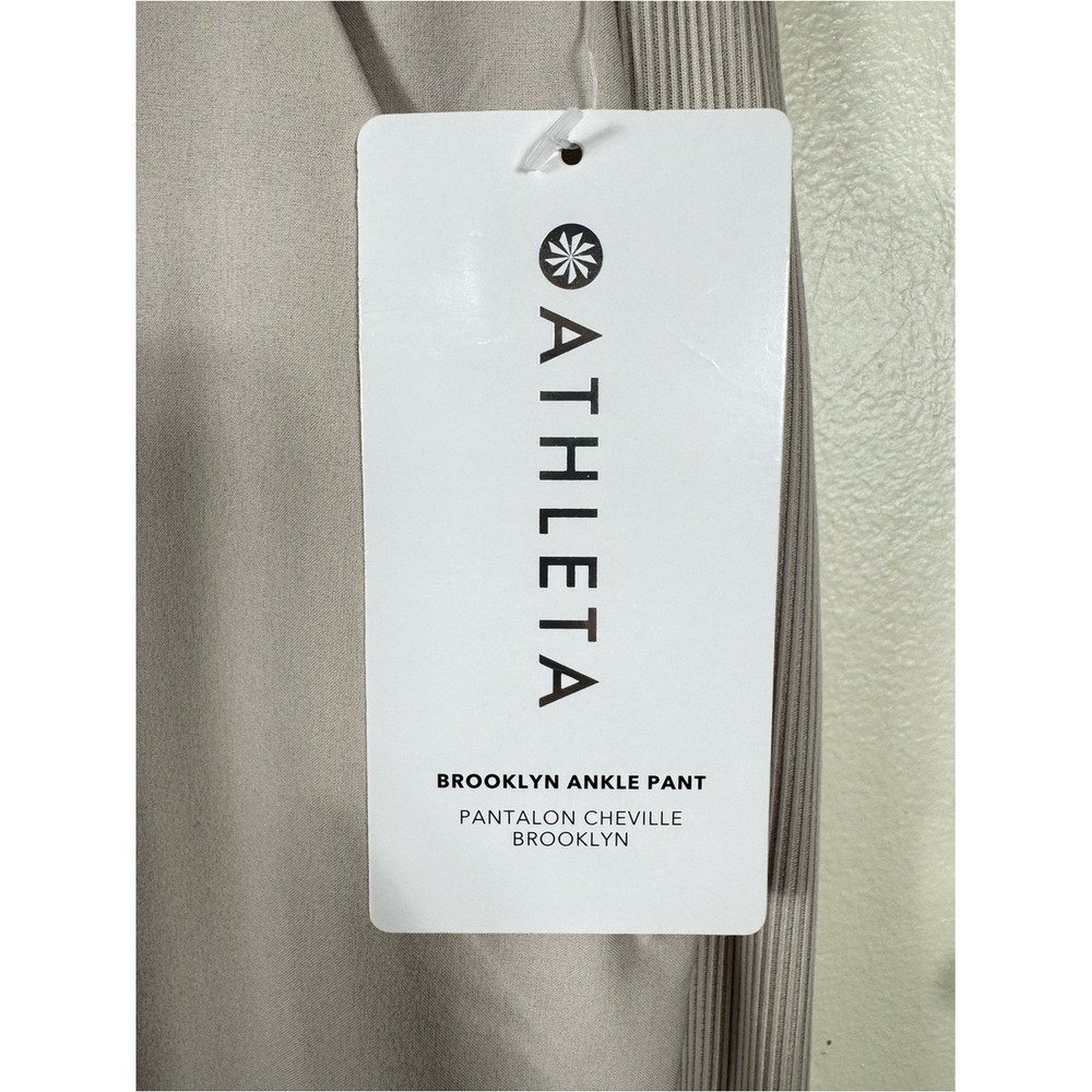 Athleta Brooklyn Ankle Pants Size 4 Stretch Pull On Tapered Athleisure New - Picture 5 of 7